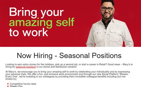 macy hiring application online|macy's virtual job platform.